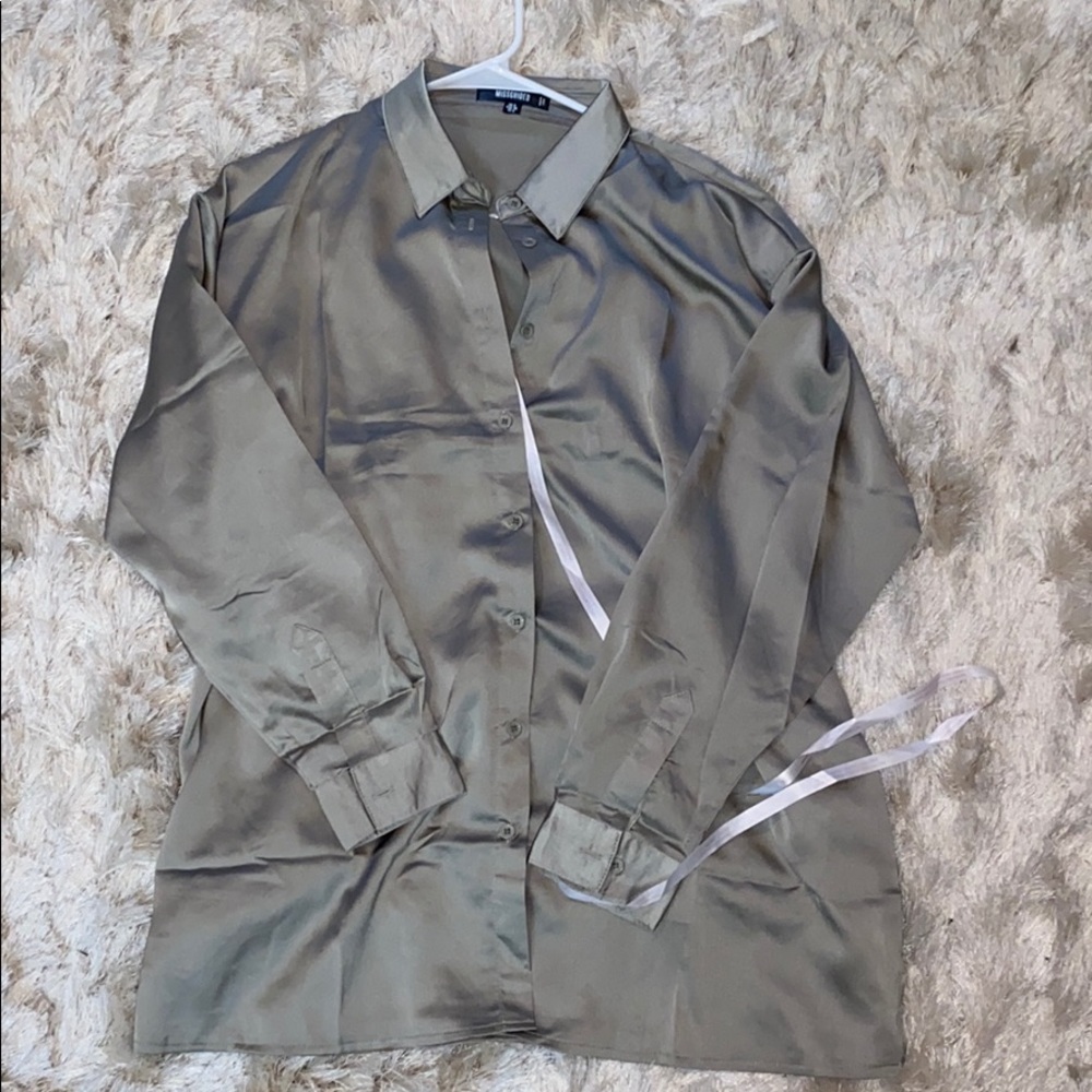 Misguided oversized blouse